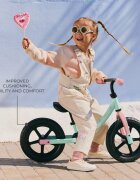 KINDERKRAFT Bicicleta pentru copii copii 2Way Next Offroad Candy Mint scaun reglabil de la 32-41 cm roti spuma EVA ghidon reglabil pentru copii de la 2 ani pana la 35 kg unghi de viraj limitat