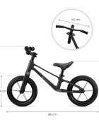 KINDERKRAFT Bicicleta pentru copii Eter Black fara pedale roti 12 inch scaun ergonomic reglabil greutate admisa 35 kg