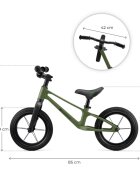 KINDERKRAFT Bicicleta pentru copii Eter Green fara pedale roti 12 inch scaun ergonomic reglabil greutate admisa 35 kg