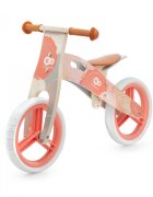 KINDERKRAFT Bicicleta pentru copii Runner Coral din lemn roti 12 inch din spuma EVA greutate admisa 35 kg