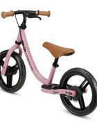 KINDERKRAFT Bicicleta pentru copii Space Dark Pink fara pedale cu suport picioare frana de mana greutate admisa 35 kg