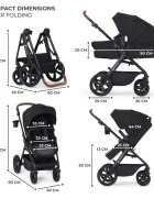 KINDERKRAFT Carucior 3 in 1 A-Tour black