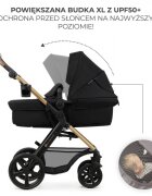 KINDERKRAFT Carucior 3 in 1 Moov 2 Pure Black