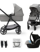 KINDERKRAFT Carucior 3 in 1 Newly moonlight grey