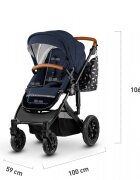 KINDERKRAFT Carucior 3 in 1 Prime Mink Pro Navy i-Size