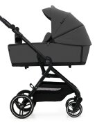 KINDERKRAFT Carucior pentru copii 3 in 1 Yoxi Moonlight Grey 0-22 kg cadru din aluminiu accesorii incluse