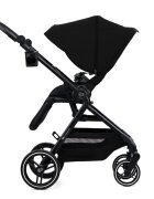 KINDERKRAFT Carucior pentru copii 3 in 1 Yoxi Pure Black 0-22 kg cadru din aluminiu accesorii incluse