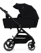 KINDERKRAFT Carucior pentru copii 3 in 1 Yoxi Pure Black 0-22 kg cadru din aluminiu accesorii incluse