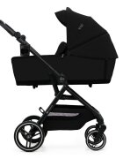 KINDERKRAFT Carucior pentru copii 3 in 1 Yoxi Pure Black 0-22 kg cadru din aluminiu accesorii incluse