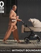 KINDERKRAFT Carucior pentru copii 3 in 1 Yoxi Pure Black 0-22 kg cadru din aluminiu accesorii incluse
