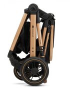KINDERKRAFT Carucior pentru copii Esme Pure Black 3 in 1 reversibil cu spatar si maner reglabil suportul pentru pahar husa pentru picioare husa de ploaie geanta