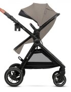 KINDERKRAFT Carucior pentru copii Esme Sand Beige 3 in 1 reversibil cu spatar si maner reglabil suportul pentru pahar husa pentru picioare husa de ploaie geanta