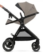 KINDERKRAFT Carucior pentru copii Esme Sand Beige 3 in 1 reversibil cu spatar si maner reglabil suportul pentru pahar husa pentru picioare husa de ploaie geanta