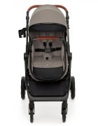 KINDERKRAFT Carucior pentru copii Esme Sand Beige 3 in 1 reversibil cu spatar si maner reglabil suportul pentru pahar husa pentru picioare husa de ploaie geanta