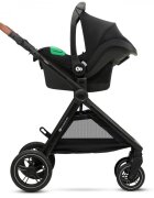 KINDERKRAFT Carucior pentru copii Esme Sand Beige 3 in 1 reversibil cu spatar si maner reglabil suportul pentru pahar husa pentru picioare husa de ploaie geanta