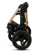KINDERKRAFT Carucior pentru copii Moov 2 air Pure Black 4 in 1 multifunctional cu suspensii spatar reglabil maner ajustabil accesorii