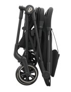 KINDERKRAFT Carucior pentru copii Nebo Midnight Black cadru din aluminiu compact compatibil avion greutate admisa 22 kg include geanta de transport si curea de umar