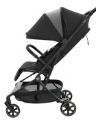 KINDERKRAFT Carucior pentru copii Nebo Midnight Black cadru din aluminiu compact compatibil avion greutate admisa 22 kg include geanta de transport si curea de umar