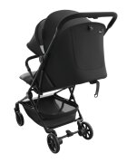 KINDERKRAFT Carucior pentru copii Nebo Midnight Black cadru din aluminiu compact compatibil avion greutate admisa 22 kg include geanta de transport si curea de umar