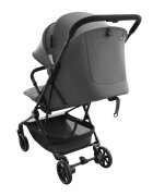 KINDERKRAFT Carucior pentru copii Nebo Platinum Grey cadru din aluminiu compact compatibil avion greutate admisa 22 kg include geanta de transport si curea de umar