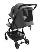 KINDERKRAFT Carucior pentru copii Nebo Platinum Grey cadru din aluminiu compact compatibil avion greutate admisa 22 kg include geanta de transport si curea de umar