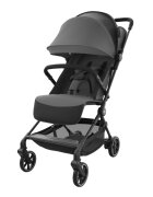 KINDERKRAFT Carucior pentru copii Nebo Platinum Grey cadru din aluminiu compact compatibil avion greutate admisa 22 kg include geanta de transport si curea de umar