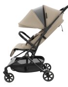 KINDERKRAFT Carucior pentru copii Nebo Soft Beige cadru din aluminiu compact compatibil avion greutate admisa 22 kg include geanta de transport si curea de umar