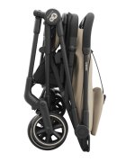 KINDERKRAFT Carucior pentru copii Nebo Soft Beige cadru din aluminiu compact compatibil avion greutate admisa 22 kg include geanta de transport si curea de umar