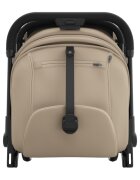 KINDERKRAFT Carucior pentru copii Nebo Soft Beige cadru din aluminiu compact compatibil avion greutate admisa 22 kg include geanta de transport si curea de umar