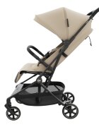 KINDERKRAFT Carucior pentru copii Nebo Soft Beige cadru din aluminiu compact compatibil avion greutate admisa 22 kg include geanta de transport si curea de umar