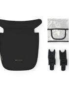 KINDERKRAFT Carucior pentru copii Newly Classic Black 4 in 1 cu suspensii cadru din aluminiu reversibil si accesorii incluse