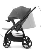 KINDERKRAFT Carucior pentru copii Trig 3 Granite Grey cu tava inclusa suspensii greutate admisa 22 kg