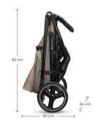 KINDERKRAFT Carucior pentru copii Trig 3 Stone Beige cu tava inclusa suspensii greutate admisa 22 kg