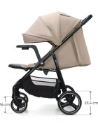KINDERKRAFT Carucior pentru copii Trig 3 Stone Beige cu tava inclusa suspensii greutate admisa 22 kg