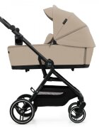 KINDERKRAFT Carucior pentru copii Yoxi Sand Beige 2 in 1 suspensii spatar reglabil maner ajustabil accesorii