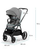 KINDERKRAFT Carucior sport Nea platinum grey