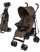 KINDERKRAFT Carucior sport pentru copii Tik Brown tip umbrela spatar reglabil suport reglabil pentru picioare