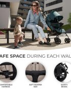 KINDERKRAFT Carucior sport Tik tip umbrela stone beige spatar reglabil pozitie somn suport pentru picioare roti din spuma Eva greutate 65 kg