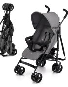 KINDERKRAFT Carucior sport Tik tip umbrela stone grey spatar reglabil pozitie somn suport pentru picioare roti din spuma Eva greutate redusa 65 kg