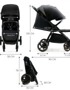 KINDERKRAFT Carucior sport ultra compact Mitzy 0-22 kg Black Ink