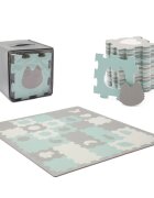 KINDERKRAFT Covoras de joaca Luno shapes puzzle 3D din spuma mint