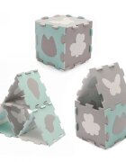 KINDERKRAFT Covoras de joaca Luno shapes puzzle 3D din spuma mint