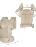 KINDERKRAFT Marsupiu Carrybee Bej cu 2 pozitii de purtare si greutate admisa 20 kg