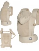 KINDERKRAFT Marsupiu Carrybee Bej cu 2 pozitii de purtare si greutate admisa 20 kg