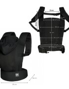 KINDERKRAFT Marsupiu Carrybee Black cu 2 pozitii de purtare si greutate admisa 20 kg