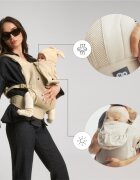 KINDERKRAFT Marsupiu Carrybee Grey cu 2 pozitii de purtare si greutate admisa 20 kg