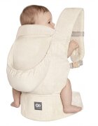 KINDERKRAFT Marsupiu Elara Bej cu 2 pozitii de purtare si greutate admisa 20 kg