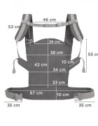 KINDERKRAFT Marsupiu ergonomic Nino pana la 20 kg confetti grey