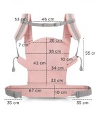 KINDERKRAFT Marsupiu ergonomic Nino pana la 20 kg confetti pink
