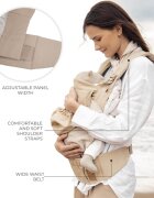 KINDERKRAFT Marsupiu ergonomic pentru copii Huggy Bizuu Dune Whisper
